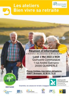 Atelier Bien vivre sa retraite - Quimperlé @ Quimperlé Communauté | Quimperlé | Bretagne | France
