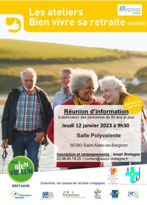 Atelier Bien vivre sa Retraite - Saint Malo de Beignon (56) @ Salle Polyvalente | Saint-Malo-de-Beignon | Bretagne | France