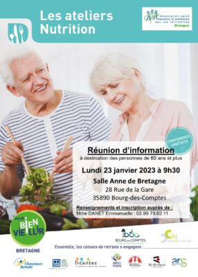 Atelier Nutrition - Bourg des Comptes (35) @ Salle Anne de Bretagne | Bourg-des-Comptes | Bretagne | France