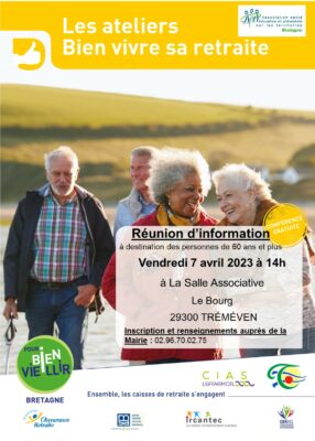 Atelier Bien vivre sa retraite - Tréméven (22) @ Mairie | Tréméven | Bretagne | France
