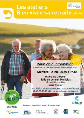 Atelier Bien vivre sa retraite - Cléguer (56) @ Mairie | Cléguer | Bretagne | France